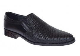 Pantofi barbati eleganti din piele naturala Negru 891N